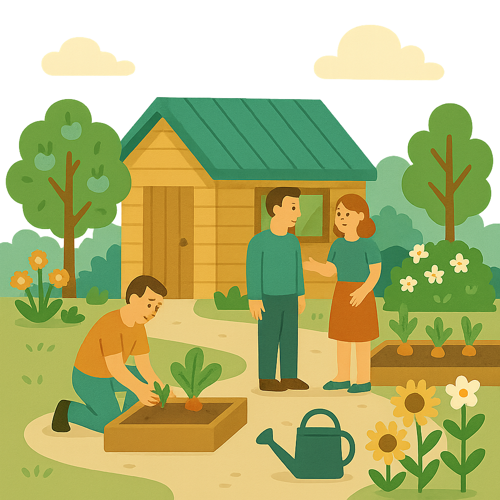 Kontakt z ogrodem działkowym